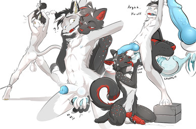 animal_genitalia animal_penis anthro balls bite black_body black_fur bodily_fluids bound canine_genitalia canine_penis castration cock_and_ball_torture dripping duo eating_genitalia ejaculation empty_scrotum epididymis exposed_testicle fur genital_fluids genital_mutilation genital_torture genitals gore kneeling knot_in_sheath lemon_testicles male male/male mutilation penis precum precum_drip rear_view saggy_balls sheath skinny spermatic_cords standing violence white_body white_fur cutiecut mythology domestic_cat dragon felid feline felis mammal mythological_creature mythological_scalie scalie absurd_res hi_res