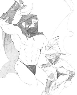 anthro black_clothing black_gloves black_handwear clothing duo gloves handwear hat headgear headwear hood male male/male melee_weapon polearm scythe standing sword underwear weapon jarggurnaut dreamworks puss_in_boots_(franchise) death_(puss_in_boots) puss_in_boots_(dreamworks) canid canine canis domestic_cat felid feline felis mammal wolf hi_res