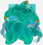 abs big_butt big_muscles big_penis blue_body blue_butt blue_glans blue_penis blue_precum bodily_fluids butt colored_precum genital_fluids genitals glans glistening glistening_body glistening_genitalia glistening_penis huge_muscles huge_penis humanoid_genitalia humanoid_penis looking_back male muscular muscular_humanoid muscular_male not_furry open_mouth open_smile pecs penis precum simple_background smile solo unusual_bodily_fluids unusual_genital_fluids unusual_precum daiidalus epic_games fortnite poseidon_(fortnite) rippley_(fortnite) goo_creature goo_humanoid humanoid 2024 hi_res