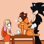 anthro black_body canon_x_oc female furniture group male male/female nude orange_body penetration table tongue tongue_out trio vaginal vaginal_penetration young young_anthro soulyagami64 sega sonic_boom sonic_the_hedgehog_(series) cream_the_rabbit fan_character seelkadoom sticks_the_jungle_badger badger eulipotyphlan hedgehog lagomorph leporid mammal mustelid musteline rabbit 1:1 hi_res