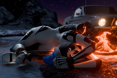 animal_genitalia animal_penis big_penis black_hair blurred_background boots bound butt campfire car christmas_clothing christmas_headwear clothing equine_genitalia equine_penis erection eyewear fire flared_penis footwear genitals glowing glowing_eyes gynomorph hair hands_tied hat headgear headwear high_heeled_boots high_heels holidays huge_penis humanoid_with_canine_genitalia intersex legs_tied long_penis looking_at_viewer lying_on_ground machine night on_ground outdoor_nudity outside penis rear_view santa_hat shoes smile smiling_at_viewer solo sunglasses vehicle vein veiny_penis white_body wide_hips winter fnafgamern disembowell_(modeler) psychojohn2_(modeler) christmas rachel_(fnafgamern) humanoid robot robot_humanoid 3d_(artwork) absurd_res digital_media_(artwork) full-length_portrait hi_res portrait