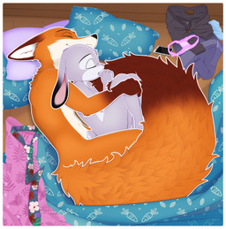accessory anthro cellphone clothing daww discarded_clothing discarded_underwear duo electronics female finger_in_mouth finger_suck floor fluffy fluffy_tail from_behind_position hug interspecies interspecies_romance intimacy love male male/female necktie nude panties phone pillow romantic romantic_couple sex sleeping sleeping_together spoon_position spooning sucking tail thumb_suck underwear unolvidadomas disney zootopia judy_hopps nick_wilde canid canine fox lagomorph leporid mammal rabbit red_fox true_fox absurd_res hi_res