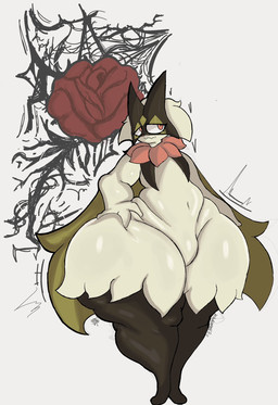ambiguous_gender anthro featureless_crotch green_body huge_hips huge_thighs nude pink_eyes solo thick_thighs wide_hips yoshuacomoyoshu nintendo pokemon generation_9_pokemon meowscarada pokemon_(species) hi_res