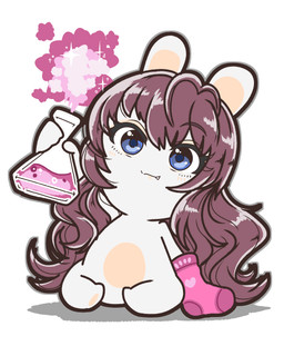 alternate_species anthro bangs blue_eyes blue_pupils blush blush_lines closed_smile clothing eyebrow_through_hair eyebrows eyelashes eyelashes_through_hair fangs featureless_crotch featureless_feet feet female female_anthro footwear fur furrification grey_outline hair happy holding_flask lidded_eyes light liquid long_ears long_hair mitten_hands mouth_closed noseless nude nude_anthro nude_female outline pawpads pink_clothing pink_footwear pink_socks pupils purple_eyebrows purple_hair rabbidification simple_background sitting smile smoke socks solo sparkles tan_eyelids tan_inner_ear tan_pawpads teeth text translucent translucent_hair wavy_hair white_background white_body white_fur charisuke cygames idolmaster idolmaster_cinderella_girls raving_rabbids rayman_(series) ubisoft shiki_ichinose lagomorph mammal rabbid 2024 absurd_res colored digital_drawing_(artwork) digital_media_(artwork) english_text full-length_portrait hi_res japanese_description lighting portrait shaded