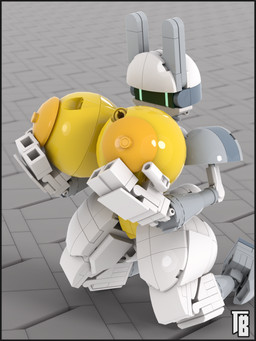 3_fingers anthro big_breasts black_border border breast_grab breasts crouching cybernetics female fingers fondling futuristic genitals glowing glowing_eyes hand_on_breast huge_breasts hyper hyper_breasts industrial lego_brick machine military model_kit nipples nude nude_female rev-rabbit robotic solo synthetic vulva white_body thiccbrick lego robot_anthro 3:4 3d_(artwork) digital_media_(artwork) hi_res