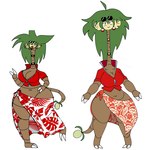 2_fingers aloha_shirt antenna_hair anthro big_breasts bottomwear breasts brown_body clothed clothing eyewear eyewear_on_head feet female fingers green_hair hair looking_at_viewer multi_head open_mouth pattern_bottomwear pattern_clothing pattern_shirt pattern_topwear plant shirt simple_background smile solo sunglasses sunglasses_on_head tail thick_thighs toes topwear tree zipper slimerslimy nintendo pokemon alolan_exeggutor alolan_form egg_creature elemental_creature exeggutor flora_fauna generation_1_pokemon generation_7_pokemon pokemon_(species) regional_form_(pokemon) treant 1:1 2024 hi_res