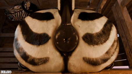 anus barn black_body black_fur bodily_fluids butt equine_anus feral fur looking_at_viewer male musk presenting presenting_anus puffy_anus raised_tail sitting sitting_on_ground solo striped_body striped_fur stripes sweat sweatdrop tail white_body white_fur conditional_dnp zelkothezeeb equid equine felkin hybrid mammal zebra 16:9 3d_(artwork) blender_(artwork) blender_cycles_(artwork) digital_media_(artwork) hi_res widescreen