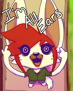 anthro big_ears bottomwear clothed clothed_anthro clothing female freckled_face freckles fully_clothed fully_clothed_anthro gesture green_clothing green_shirt green_topwear hair hand_gesture pants pointing pointing_at_self purple_eyes red_hair shirt shortstack smile solo sweatpants text topwear fennboi_ad trap(fennboi_ad) canid canine fennec_fox fox mammal true_fox 4:5 absurd_res hi_res