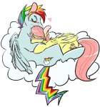 <3 blush cleppyclep cloud crossgender cutie_mark cyan_body equine eyes_closed feathers fluttershy_(mlp) friendship_is_magic fur hair horse long_hair male mammal multi-colored_hair my_little_pony pegasus pink_hair plain_background pony rainbow_dash_(mlp) rainbow_hair rainbow_tail white_background wings yellow_fur
Rating: Safe
Score: 7
User: Fluttershy
Date: December 22, 2013