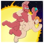 anthro balls duo earth genitals hair macro male male/male moobs navel nude orange_hair penis planet planet_destruction planet_dwarfing space terra_macro giantboonehusky_(artist) comedy_central futurama doctor_zoidberg philip_j._fry alien arthropod crab crustacean decapoda decapodian_(futurama) human malacostracan mammal marine digital_media_(artwork) hi_res