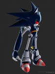 ambiguous_gender anthro blue_body claws glowing glowing_eyes grey_background machine metal red_eyes simple_background solo spikes sefirothde sega sonic_the_hedgehog_(series) mecha_sonic_mark_ii eulipotyphlan hedgehog mammal robot 3:4