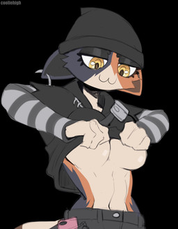 :3 amber_eyes anthro beanie black_beanie black_body black_clothing black_fur black_hat black_headwear breasts cat_smile clothed clothing clothing_lift ear_piercing female fur hat headgear headwear long_sleeves midriff mottled multicolored_body multicolored_fur navel orange_body orange_fur piebald piercing shirt shirt_lift simple_background small_waist smile solo tan_body tan_fur topwear under_boob yellow_eyes cooliehigh epic_games fortnite meow_skulls calico_cat domestic_cat felid feline felis mammal 2022 absurd_res hi_res
