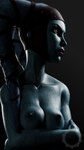 areola arm_under_breasts blue_body blue_skin breasts collarbone eyebrows eyelashes female glistening glistening_body glistening_breasts glistening_skin lekku_(anatomy) nipples not_furry nude small_breasts solo water wet liamsgem star_wars aayla_secura alien alien_humanoid humanoid twi'lek 2025 3d_(artwork) 4k 9:16 absurd_res digital_media_(artwork) hi_res portrait