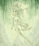 anthro blisswind breasts butt elemental_creature eyelashes flora_fauna full-length_portrait genitals gynomorph hi_res intersex nature nude penis plant portrait solo tail wings