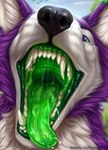 anthro bodily_fluids detailed_mouth dripping male mouth_shot nature open_mouth saliva saliva_drip saliva_on_tongue solo tongue tongue_out fyre_wolffie canid canine canis mammal wolf digital_media_(artwork) digital_painting_(artwork) hi_res painting_(artwork)