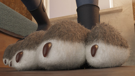 3_toes claws extreme_size_difference feet female fluffy foot_focus fur grey_body grey_fur larger_female micro micro_male oblivious on_ground size_difference text toe_claws toes white_body white_fur asilentdemon disney zootopia judy_hopps nick_wilde canid canine fox lagomorph leporid mammal rabbit 16:9 3d_(artwork) 4k absurd_res digital_media_(artwork) english_text hi_res widescreen