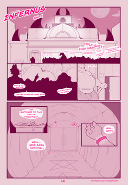 nightclub profanity text vore funkspunky infernus_(funkspunky) patreon common_hippopotamus hippopotamid lagomorph leporid mammal rabbit comic english_text hi_res monochrome url