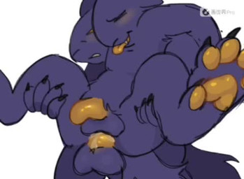 anal anal_fluids anal_penetration anthro bodily_fluids duo genitals male male/male pawpads penetration penis tongue yellow_pawpads yellow_penis yellow_tongue jabic23 casualties:_unknown expie_(gunsawian) gunsawian animated low_res short_playtime video