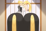 bdsm blonde_hair blue_eyes blush bondage bound clothed clothing duo female female/female hair monster_girl_(genre) blacksaikou european_mythology greek_mythology monster_musume mythology centorea's_mother_(monster_musume) centorea_shianus_(monster_musume) centaur equid equid_taur humanoid_taur mammal mammal_taur taur 2022 daughter_(lore) mother_(lore) mother_and_child_(lore) mother_and_daughter_(lore) parent_(lore) parent_and_child_(lore) parent_and_daughter_(lore)