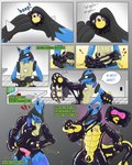blos_drone bound drone encasement goo_transformation hypnosis laboratory latex male mind_control null_bulge panicking scientist stealing text toy transformation riggedreded nintendo pokemon von_(jsdk) generation_4_pokemon lucario pokemon_(species) 2024 comic hi_res