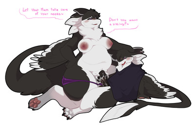3_fingers 3_toes 4_ears age_difference animal_genitalia animal_penis animal_vulva anthro anthro_on_anthro anthro_penetrated anthro_penetrating anthro_penetrating_anthro areola asking asking_another balls belly big_areola big_belly big_breasts big_penis big_tail big_vulva biped black_body black_claws black_clothing black_feathers black_finger_claws black_fur black_genitals black_hair black_penis black_sclera black_tail black_toe_claws black_vulva blue_clothing blush bodily_fluids bottomless bottomless_anthro bottomless_male breasts breasts_apart butt canine_genitalia canine_vulva chest_tuft claws clothed clothed/nude clothed_anthro clothed_intersex clothed_sex clothing clothing_around_one_leg countershading crotch_tuft cum cum_inside cum_on_penis dialogue digitigrade dominant dominant_anthro dominant_female dripping duo embarrassed equine_genitalia equine_penis erection feathered_wings feathers feet female female_anthro female_on_top female_penetrated finger_claws fingers fluffy from_front_position fur genital_fluids genitals grey_body hair hand_on_head hand_on_hip hand_on_own_hip head_grab heart_symbol intraspecies kneeling larger_anthro larger_female leaking leaning leaning_backward leaning_on_arm long_tail looking_at_another looking_down lying male male/female male_anthro male_penetrating male_penetrating_female mature_female mommy_kink mommydom mostly_nude multi_ear multicolored_body multicolored_fur narrowed_eyes neck_tuft nipple_dip nipples nude nude_anthro older_female on_back on_bottom on_top open_mouth overweight overweight_anthro overweight_female panties panties_down partially_clothed pawpads paws pear-shaped_figure penetration penile penile_penetration penis penis_in_vagina pink_areola pink_nipples pink_pawpads pink_tongue plump_labia poncho precum purple_clothing purple_eyes purple_panties purple_underwear question question_mark sagging_breasts sex sheath side_view simple_background sitting size_difference slightly_chubby slightly_chubby_anthro smaller_anthro smaller_male smile son_penetrating_mother speech_bubble submissive submissive_male tail talking_to_another tapering_penis text thick_thighs toe_claws toes tongue topwear tuft tufted_fur underwear underwear_around_one_leg underwear_down vaginal vaginal_fluids vaginal_penetration vulva white_background white_belly white_body white_breasts white_feathers white_feet white_fur white_tail white_wings wide_hips winged_arms wings yes-no_question younger_male perlibox fyr's_mum_(fenrir784) fyr_(fenrir784) avali avian bird 2026 absurd_res colored digital_drawing_(artwork) digital_media_(artwork) english_text hi_res shaded simple_shading herm_(lore) incest_(lore) intersex_(lore) maleherm_(lore) mother_(lore) mother_and_child_(lore) mother_and_son_(lore) parent_(lore) parent_and_child_(lore) parent_and_son_(lore) son_(lore)