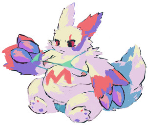 anthro bikini bikini_bottom bikini_top breasts clothing female removing_topwear simple_background slightly_chubby small_breasts solo swimwear two-piece_swimsuit white_background petday nintendo pokemon generation_3_pokemon pokemon_(species) zangoose hi_res