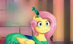 :i clothing dress feathered_wings feathers female feral fur hair inside long_hair pink_hair solo wings yellow_body yellow_feathers yellow_fur chiweee friendship_is_magic hasbro my_little_pony mythology fluttershy_(mlp) equid equine mammal mythological_creature mythological_equine pegasus 2015 5:3 hi_res