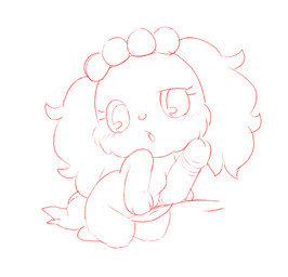 anthro blush blush_lines breast_play breasts cheek_tuft chibi duo eyelashes facial_tuft female female_anthro floppy_ears fluffy fluffy_ears fluffy_tail head_accessory human_on_anthro interspecies kneeling male male/female male_human medium_penis mostly_offscreen_character mostly_offscreen_male narrowed_eyes navel open_mouth overweight overweight_anthro overweight_female paws sex small_breasts solo_focus tail thick_thighs titfuck tuft wide_hips box_(hajimeyou654) jewelpet sanrio sega sega_fave sapphie_(jewelpet) bird_dog canid canine canis cavalier_king_charles_spaniel domestic_dog human hunting_dog mammal spaniel toy_dog 2026 monochrome red_and_white sketch