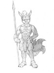 alternate_species anthro armor flaccid foreskin genitals humanoid_genitalia humanoid_penis hylian_crest male melee_weapon multi_tail penis polearm pubes solo spear tail unconvincing_armor vein veiny_penis weapon utx-shapeshifter nintendo the_legend_of_zelda death_mountain_trail_gatekeeper canid canine fox keaton_(tloz) mammal 2020 absurd_res hi_res monochrome