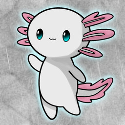 :3 ambiguous_gender blue_eyes featureless_feet featureless_hands feet gesture simple_background solo tail waving white_body miguelsingato amphibian aquatic axolotl mole_salamander salamander 1:1 2023 digital_drawing_(artwork) digital_media_(artwork) hi_res