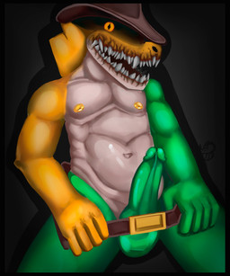 abs anthro athletic athletic_male balls belt bodily_fluids candy clothing crazy_eyes creepy_face creepy_smile dessert erection food front_view genitals green_body hat headgear headwear humanoid_genitalia humanoid_penis male navel nipples non-mammal_balls non-mammal_nipples open_mouth open_smile penis simple_background smile solo spread_legs spreading sweat sweaty_genitalia sweaty_penis teeth teeth_showing white_body yellow_body yellow_eyes yellow_nipples the_snow_irbis glitch_productions the_amazing_digital_circus evil_gummigoo_(tadc) gummigoo_(tadc) food_creature living_candy 2026 hi_res
