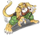 anthro big_breasts big_muscles breasts claws female fighting_pose fur markings muscular muscular_female pose solo spots spotted_body spotted_fur tongue tongue_out yellow_body yellow_fur ketsuneko bloody_roar konami shina_(bloody_roar) felid leopard mammal pantherine 2021 digital_media_(artwork)