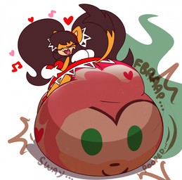 amber_eyes anthro black_hair boots clothing diaper duo excessive_feces eyes_closed feces female footwear fur gloves hair handwear heart_symbol hip_sway hyper hyper_feces hyper_soiling musical_note musical_symbol pigtails pooping red_boots red_clothing red_footwear shoes singing soiled_diaper soiling soiling_diaper stink_fumes symbol unclean_diaper used_diaper using_diaper yellow_body yellow_fur dummydoodles sega sonic_the_fighters sonic_the_hedgehog_(series) amy_rose honey_the_cat animate_inanimate diaper_creature domestic_cat felid feline felis mammal hi_res