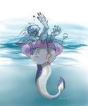 4_toes anthro anus balls butt claws feet fingers genitals male partially_submerged paws solo toes akineza unknown_species 2022 digital_media_(artwork) hi_res