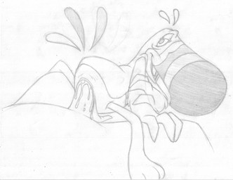 animal_genitalia anthro bodily_fluids cloaca cum dominant duo erection genital_fluids genitals larger_dom looking_at_viewer looking_back male male/male male_penetrated male_penetrating male_penetrating_male mascot nude penetration penis sex simple_background size_difference solo_focus straddling tapering_penis white_background winged_arms wings mizzyam froot_loops kellogg's toucan_sam avian bird human mammal toucan graphite_(artwork) greyscale hi_res monochrome traditional_media_(artwork)