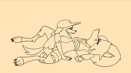 anthro arched_back bottomless bouncing_breasts bra bra_pull breasts clothed clothing clothing_pull collar duo eyes_closed female female_penetrated from_front_position legwear lying male male/female male_penetrating male_penetrating_female missionary_position on_back penetration penile penile_penetration raised_clothing raised_shirt raised_topwear sex shirt size_difference small_breasts stockings sweater topwear underwear underwear_pull vaginal vaginal_penetration young stlkr hellaverse helluva_boss mythology background_character loona_(helluva_boss) the_hellhound_kid canid canid_demon canine demon hellhound mammal mythological_canine mythological_creature 2d_animation animated frame_by_frame monochrome