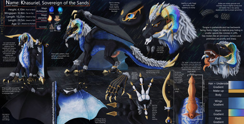 4_toes animal_genitalia anisodactyl anus claws cloaca cloacal_penis feet feral fur genitals gold_(metal) gold_jewelry hair horn jewelry knot knotted_penis male melee_weapon open_mouth penile_spines penis quadruped scales solo sword tail teeth text toes tongue weapon weapon_tail winged_arms wings akaylass mythology dragon mythological_creature mythological_scalie scalie absurd_res english_text hi_res model_sheet