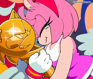 anthro armband award belly black_nose blue_body blue_fur blush blush_lines bodily_fluids clothed clothed_anthro clothed_female clothing crying dress eyelashes female fully_clothed fully_clothed_anthro fully_clothed_female fur gloves group hair handwear male obscured_face pink_clothing pink_dress pink_hair pink_quills red_armband red_body red_fur red_hairband tan_arms tan_belly tan_mouth tears tears_of_joy teary_eyes trio trophy white_clothing white_gloves white_handwear quavernsfw sega sonic_the_hedgehog_(series) amy_rose knuckles_the_echidna sonic_the_hedgehog echidna eulipotyphlan hedgehog mammal monotreme 2025 digital_media_(artwork) hi_res