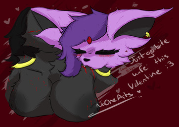 anthro bdsm bite bite_mark blood blush bodily_fluids breasts duo ear_piercing eyelashes female female/female heart_symbol love_bite nipples piercing noonearts nintendo pokemon eeveelution espeon generation_2_pokemon pokemon_(species) umbreon hi_res