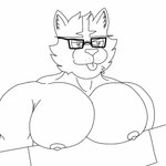 anthro barazoku blep bouncing_pecs male muscular muscular_male pec_flexing pecmeme pecs solo tongue tongue_out saddragon16_(artist) nintendo pokemon generation_7_pokemon incineroar pokemon_(species) 1:1 animated short_playtime