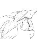 feathers feral happy horn male scales sleeping solo tired ventral_scales wings young young_feral young_male spacedragon14 hold_birb_gentle_like_hamburger mythology tettel_yeols_(lights_in_the_darkness) dragon feathered_dragon feathered_scalie mythological_creature mythological_scalie pterergos scalie 1:1 black_and_white hi_res meme monochrome sketch