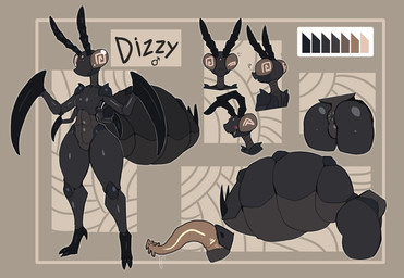 4_arms antennae_(anatomy) anthro anus arthropod_abdomen arthropod_abdomen_genitalia cerci_(anatomy) compound_eyes curved_penis erection exoskeleton eyes_closed featureless_crotch femboy genitals looking_at_viewer male mantis_arms multi_arm multi_limb nude ocellis one_eye_closed open_mouth penis smile solo spiral spiral_eyes wink winking_at_viewer artlegionary dizzy_(artlegionary) arthropod insect mantis digital_media_(artwork) hi_res model_sheet