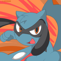 blue_body floppy_ears looking_at_viewer male open_mouth smile solo tail young young_male xierra099 nintendo pokemon canid canine canis domestic_dog generation_4_pokemon mammal pokemon_(species) riolu 1:1 2026