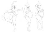 after_vore anthro anthro_pred belly belly_dancer belly_dancing big_belly big_breasts body_outline breast_expansion breasts bubble buckteeth death digestion expansion female female_pred licking licking_lips licking_own_lips midriff motion_lines navel open_mouth oral_vore potbelly rumbling_stomach same_size_vore self_lick slightly_chubby solo teeth tongue tongue_out unseen_prey vore weight_gain just-another-vore-artist lagomorph leporid mammal rabbit digital_media_(artwork) hi_res monochrome sequence