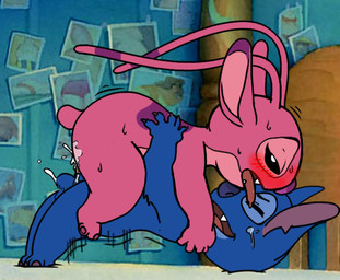 5_fingers antennae_(anatomy) back_markings bed blue_body blue_fur blue_nose blush bodily_fluids canon_couple cum cum_inside duo ejaculation feet female feral fingers from_front_position fur furniture genital_fluids half-closed_eyes lying male male/female markings motion_lines narrowed_eyes notched_ear on_back open_mouth penetration pink_body pink_fur pink_tongue purple_markings purple_nose reverse_missionary_position saliva screencap screencap_background semi-anthro sex side_view small_tail sweat tail thrusting toes tongue tongue_out vaginal vaginal_penetration aogami third-party_edit disney lilo_and_stitch angel_(lilo_and_stitch) stitch_(lilo_and_stitch) alien experiment_(lilo_and_stitch) 2017 alternate_version_at_source color_edit colored