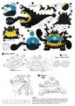 ambiguous_gender simple_background sleeping solo teeth text white_background james_turner nintendo pokemon generation_7_pokemon guzzlord pokemon_(species) ultra_beast 2016 cel_shading concept_art english_text hi_res model_sheet official_art shaded