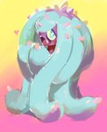 female feral pseudo_hair solo spikes tentacle_hair tentacles perokisu nintendo pokemon generation_7_pokemon mareanie pokemon_(species)