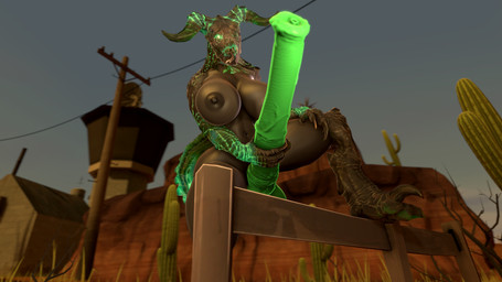 animal_genitalia animal_penis anthro balls big_breasts big_butt big_penis biped breasts butt claws equine_genitalia equine_penis erection fence genitals glowing glowing_genitalia glowing_penis green_eyes green_penis gynomorph horn huge_penis hyper hyper_genitalia hyper_penis intersex leaning leaning_forward looking_at_viewer nipples non-mammal_balls non-mammal_breasts non-mammal_nipples nude one_eye_closed outside penis radioactive solo vein veiny_penis wink sfmdemon fallout microsoft deathclaw glowing_deathclaw lizard reptile scalie 16:9 2020 3d_(artwork) 4k absurd_res digital_media_(artwork) hi_res source_filmmaker_(artwork) widescreen