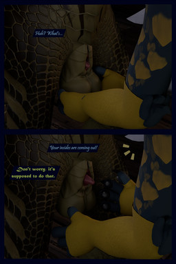 animal_genitalia anthro arm_warmers armwear balls blue_body blue_fur clothing dialogue duo female folding fur genitals green_body green_scales holding_balls male male/female penis penis_tip scales sheath text white_body white_fur flauntingfornication european_mythology mythology dragon kobold mythological_creature mythological_scalie scalie western_dragon wyvern 2:3 3d_(artwork) absurd_res comic digital_media_(artwork) english_text hi_res daughter_(lore) father_(lore) father_and_child_(lore) father_and_daughter_(lore) parent_(lore) parent_and_child_(lore) parent_and_daughter_(lore)