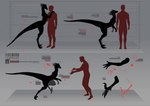 chart claws diagram digitigrade duo emanata female feral gradient_background happy heart_reaction heart_symbol height_chart hug information long_tail male nude number running semi-anthro silhouette simple_background smile standing tail text delta.dynamics cataclysms tall_grass_(delta.dynamics) bunny_(delta.dynamics) dinosaur dromaeosaurid human mammal prehistoric_species reptile scalie theropod digital_media_(artwork) english_text full-length_portrait hi_res model_sheet portrait